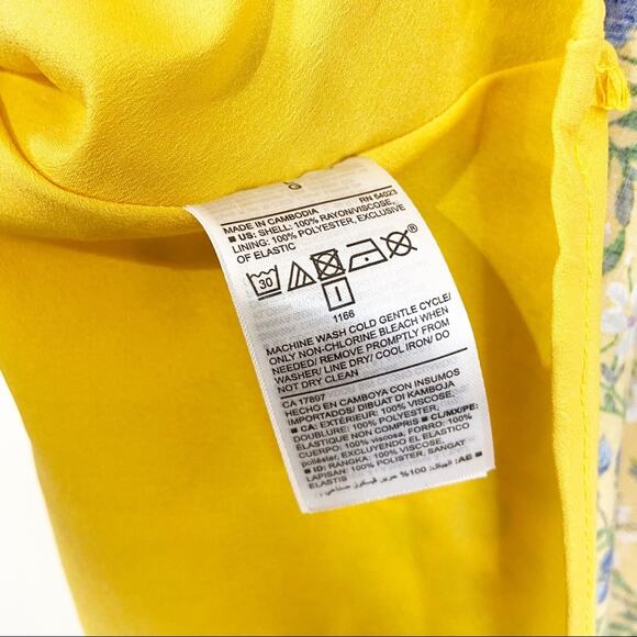 Old Navy | Ruffled Cami Dress Yellow Floral - Picture 4 of 5